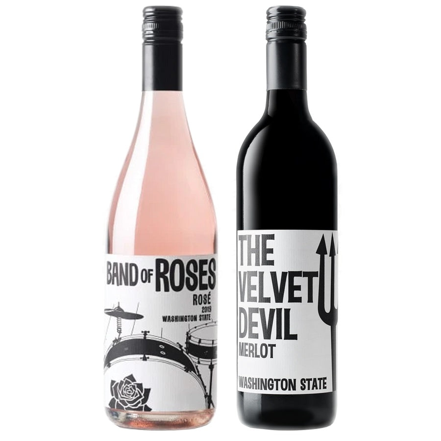 Charles Smith Wines Band Of Roses Washington and Charles Smith Wines Merlot The Velvet Devil Washington