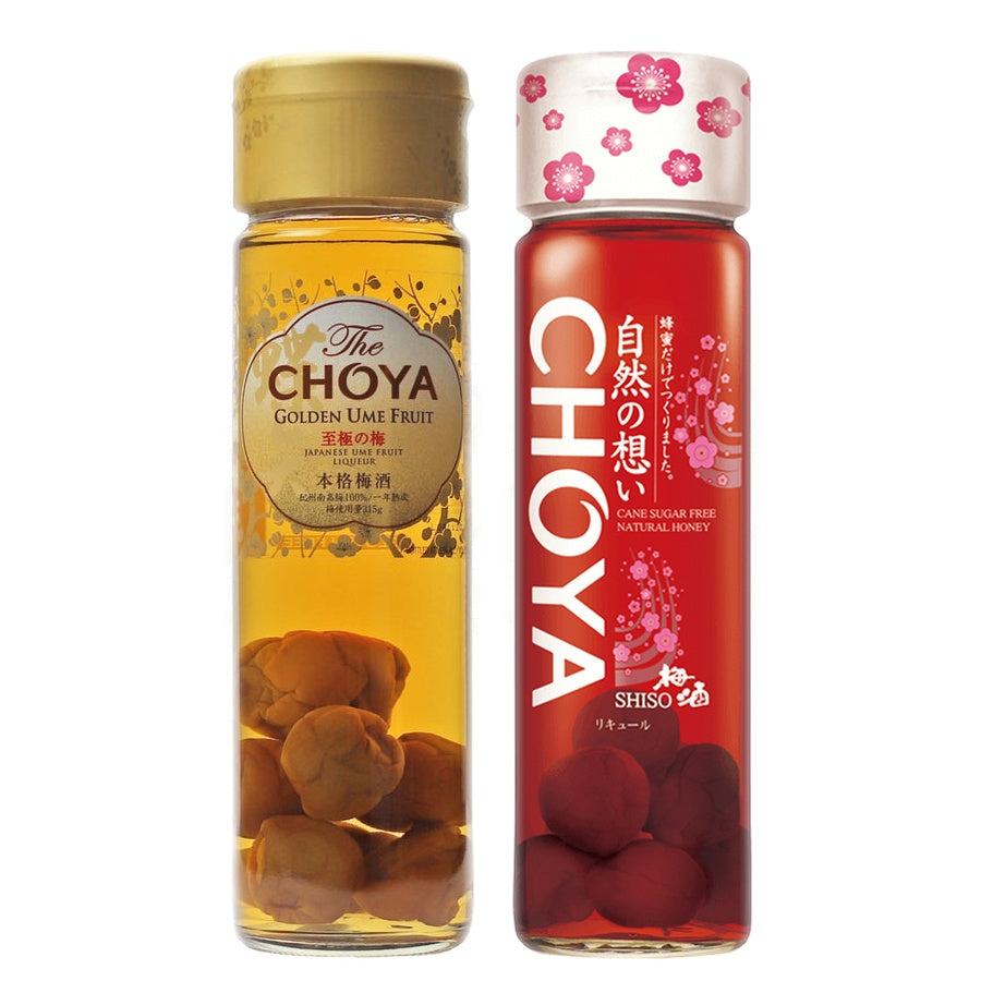 Choya Golden Ume Fruit Liqueur and Choya Natural Shiso Fruit Liq