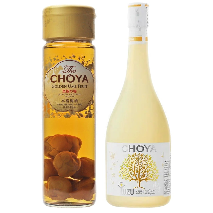 Choya Golden Ume Fruit Liqueur and Choya Yuzu Liqueur
