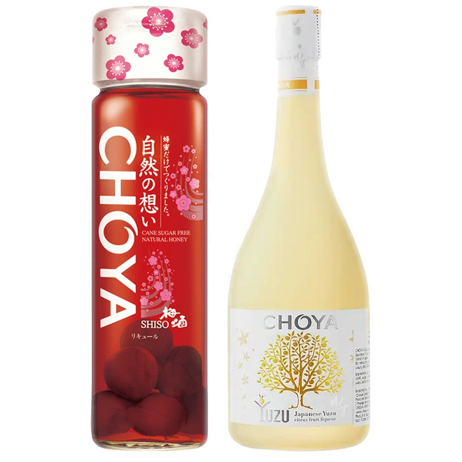 Choya Natural Shiso Fruit Liq and Choya Yuzu Liqueur