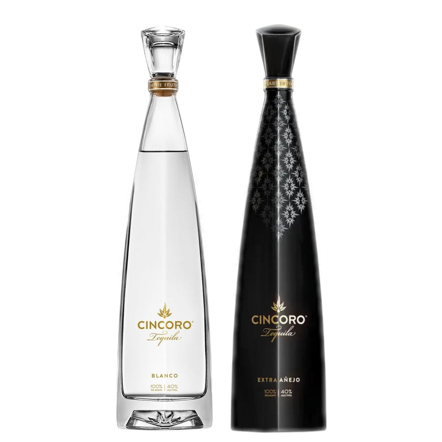 Cincoro Blanco Tequila and Cincoro Extra Anejo Tequila