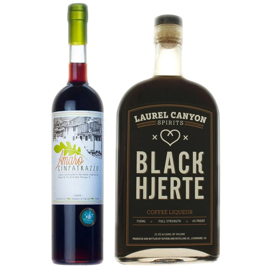 Cinpatrazzo Amaro and Laurel Canyon Black Hjerte Coffee Liqueur