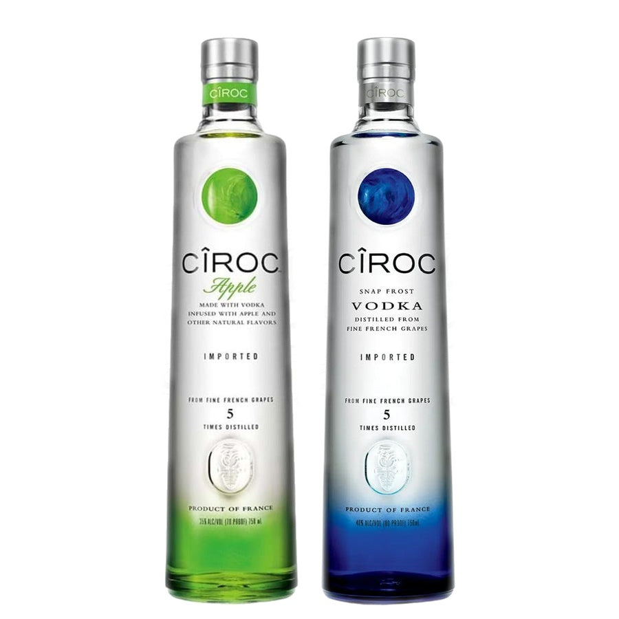 Ciroc Apple Vodka and Ciroc Snap Frost Vodka