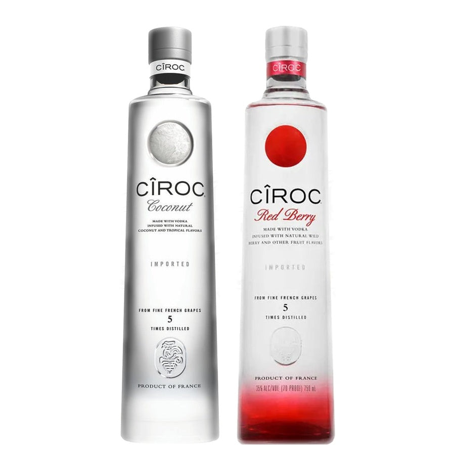 Ciroc Coconut Vodka and Ciroc Red Berry Vodka