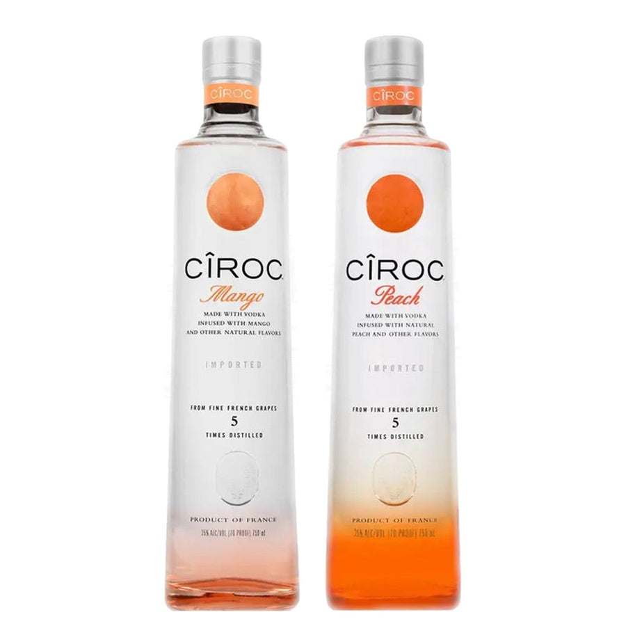 Ciroc Mango Vodka and Ciroc Peach Vodka