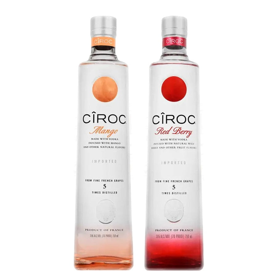 Ciroc Mango Vodka and Ciroc Red Berry Vodka