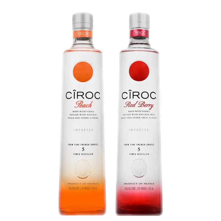 Ciroc Peach Vodka and Ciroc Red Berry Vodka