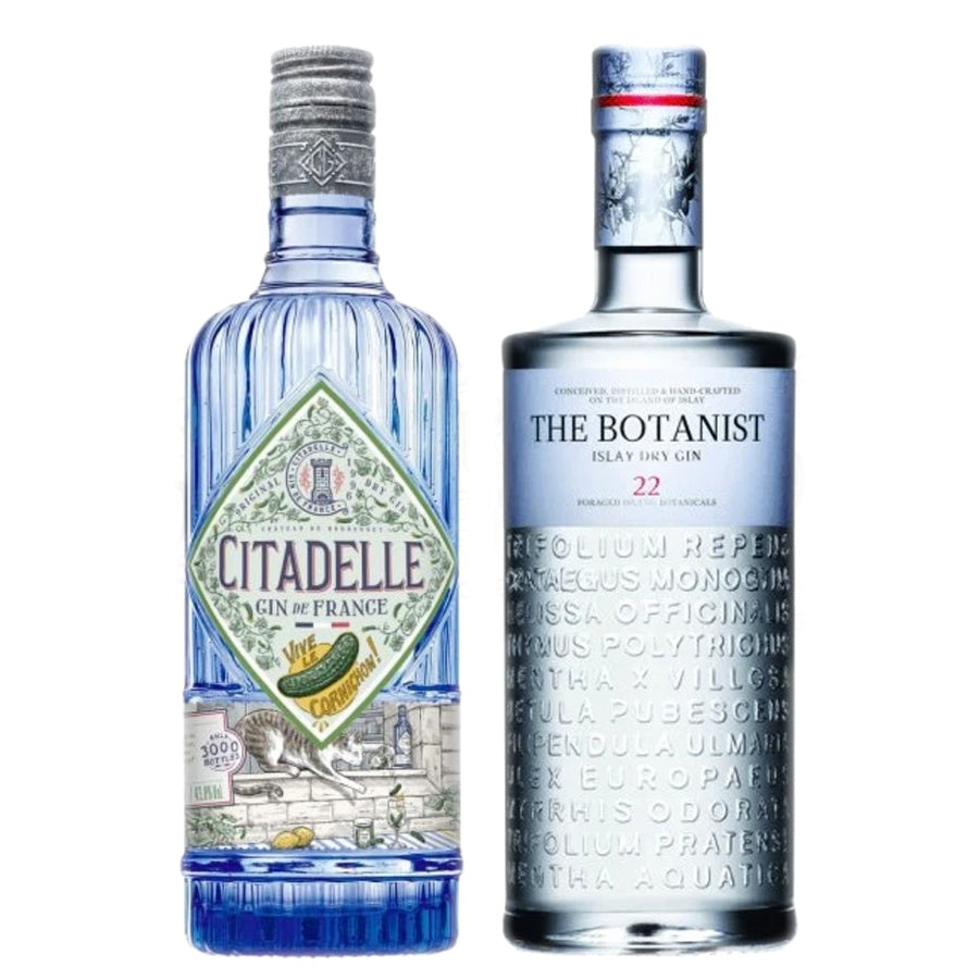 Citadelle Dry Gin Vive Le Cornichon and The Botanist Islay Dry Gin