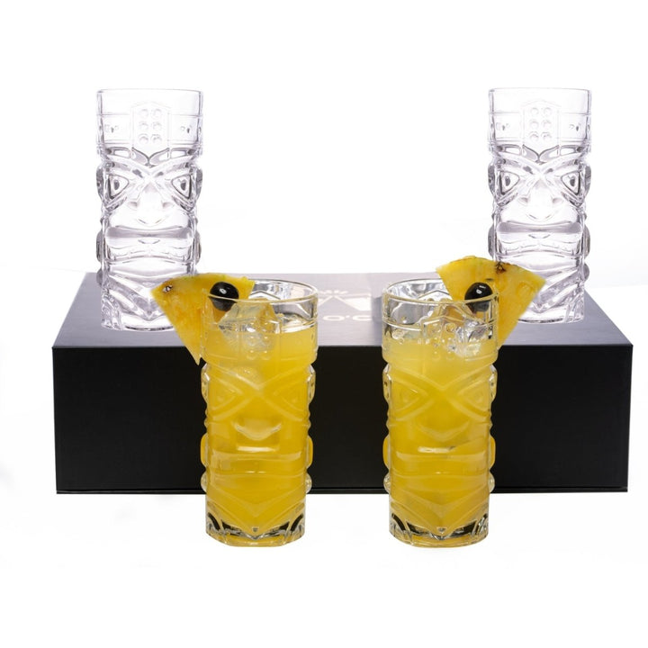 Clear Tiki Glasses, Set of 4 or 6 - 450 ML - BottleBuzz