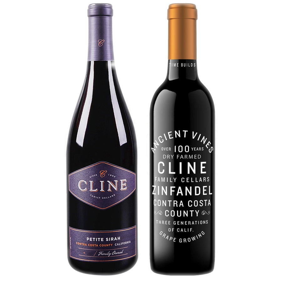 Cline Petite Sirah Contra Costa County and Cline Zinfandel Ancient Vines Contra Costa County