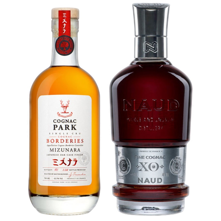 Cognac Park 12 Years Old Borderies Mizunara Japanese Oak Cask Finish Single Cru and Naud Cognac XO