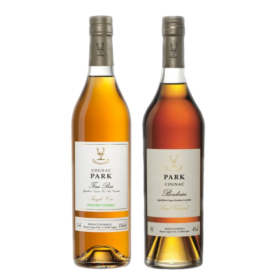 Cognac Park Fins Bois Single Cru Organic and Cognac Park Single Vineyard Borderies