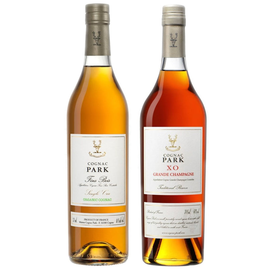 Cognac Park Fins Bois Single Cru Organic and Cognac Park Traditional Reserve XO