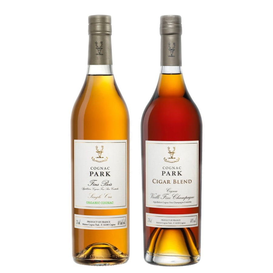 Cognac Park Fins Bois Single Cru Organic and Cognac Park XO Cigar Blend Vieille Fine Champagne