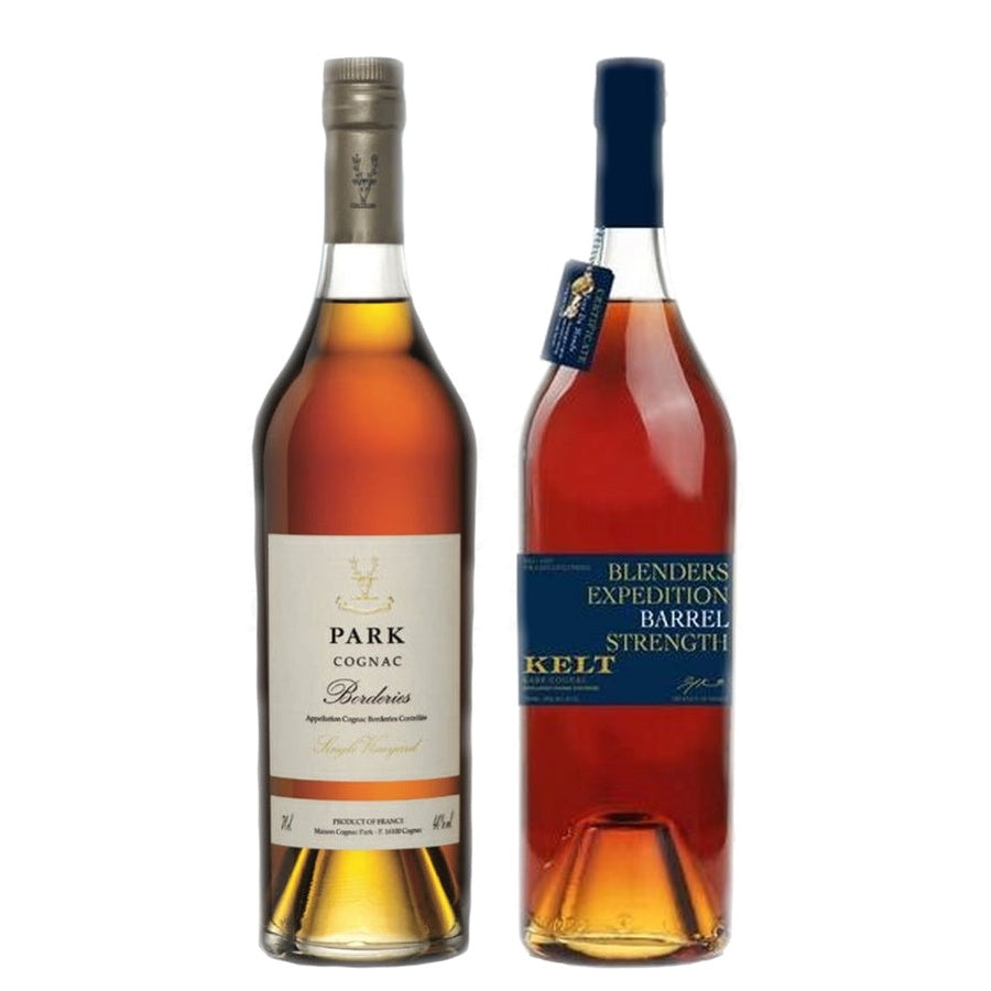 Cognac Park Single Vineyard Borderies and Kelt Tour Monde Cognac Cask Strng