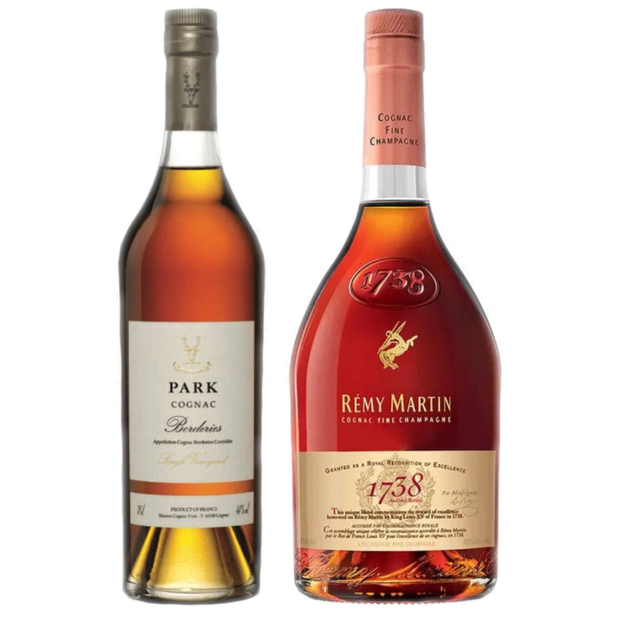 Cognac Park Single Vineyard Borderies and Remy Martin 1738 Accord Royal Cognac