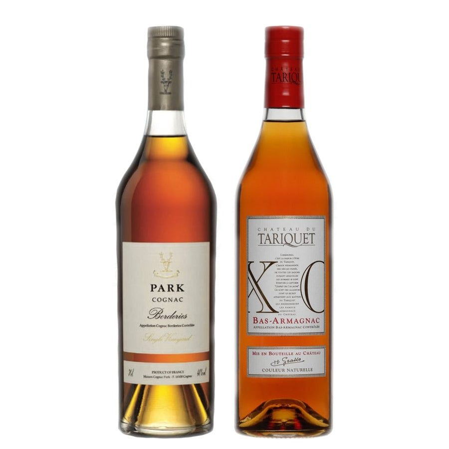 Cognac Park Single Vineyard Borderies and Tariquet Bas-Armagnac XO
