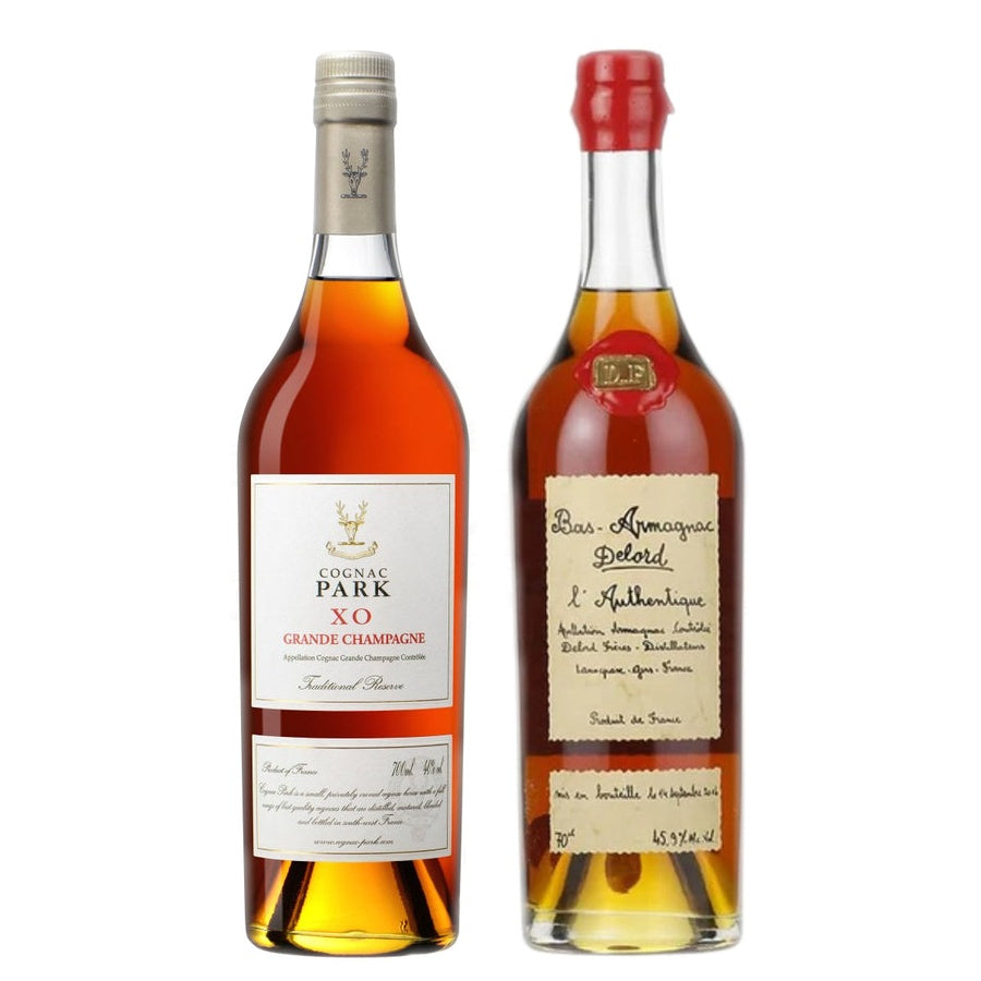 Cognac Park Traditional Reserve XO and Delord Bas Armagnac L'Authentique