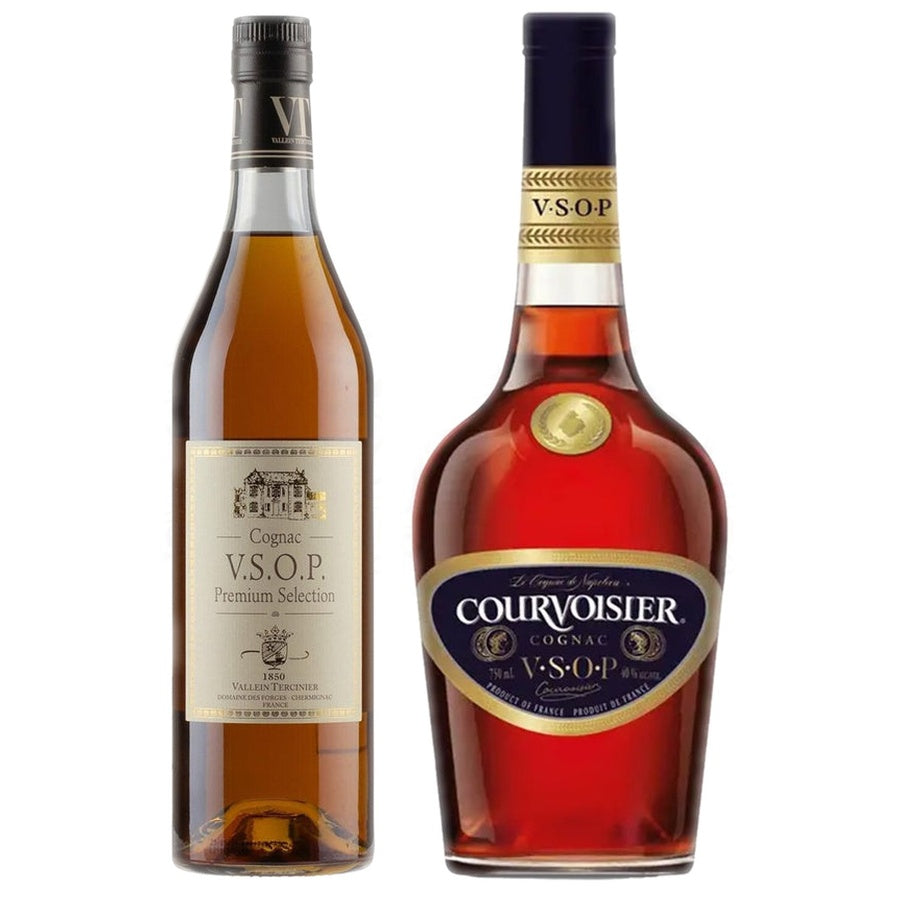Cognac Vallein-Tercinier VSOP Premium Selection and Courvoisier V.S.O.P.