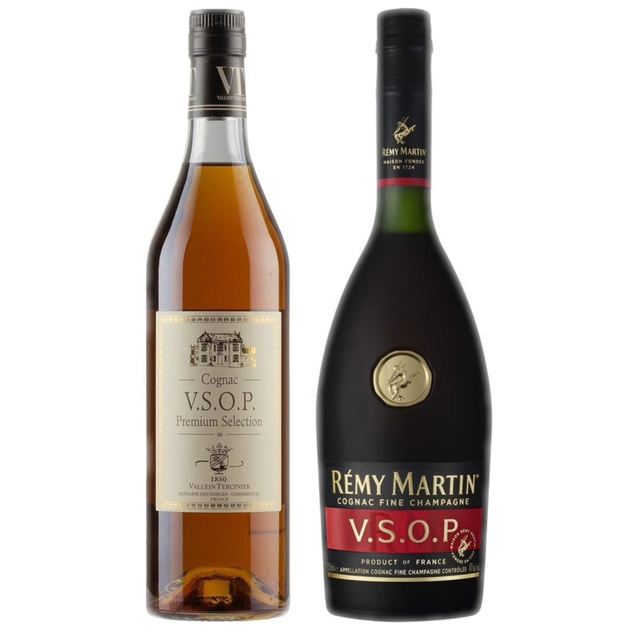 Cognac Vallein-Tercinier VSOP Premium Selection and Remy Martin Cognac VSOP