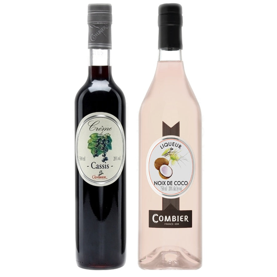 Combier Liqueur Cassis Currant and Combier Liqueur Coconut