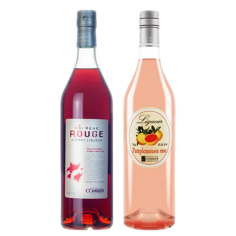 Combier Liqueur Cherry Roi Rene Rouge and Combier Liqueur Pamplem Rose Grapefruit