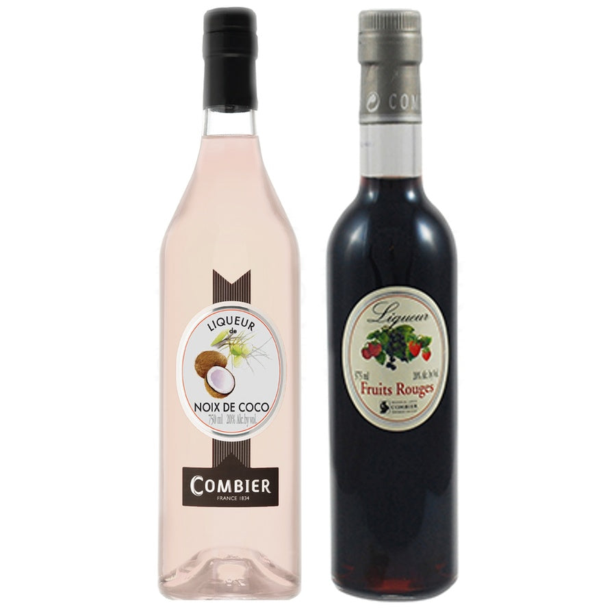 Combier Liqueur Coconut and Combier Liqueur De Fruits Rouge