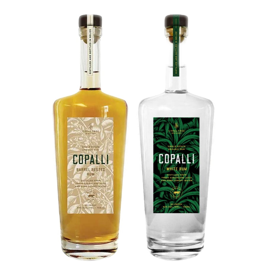 Copalli Barrel Rested Rum Single Estate and Copalli White Rum