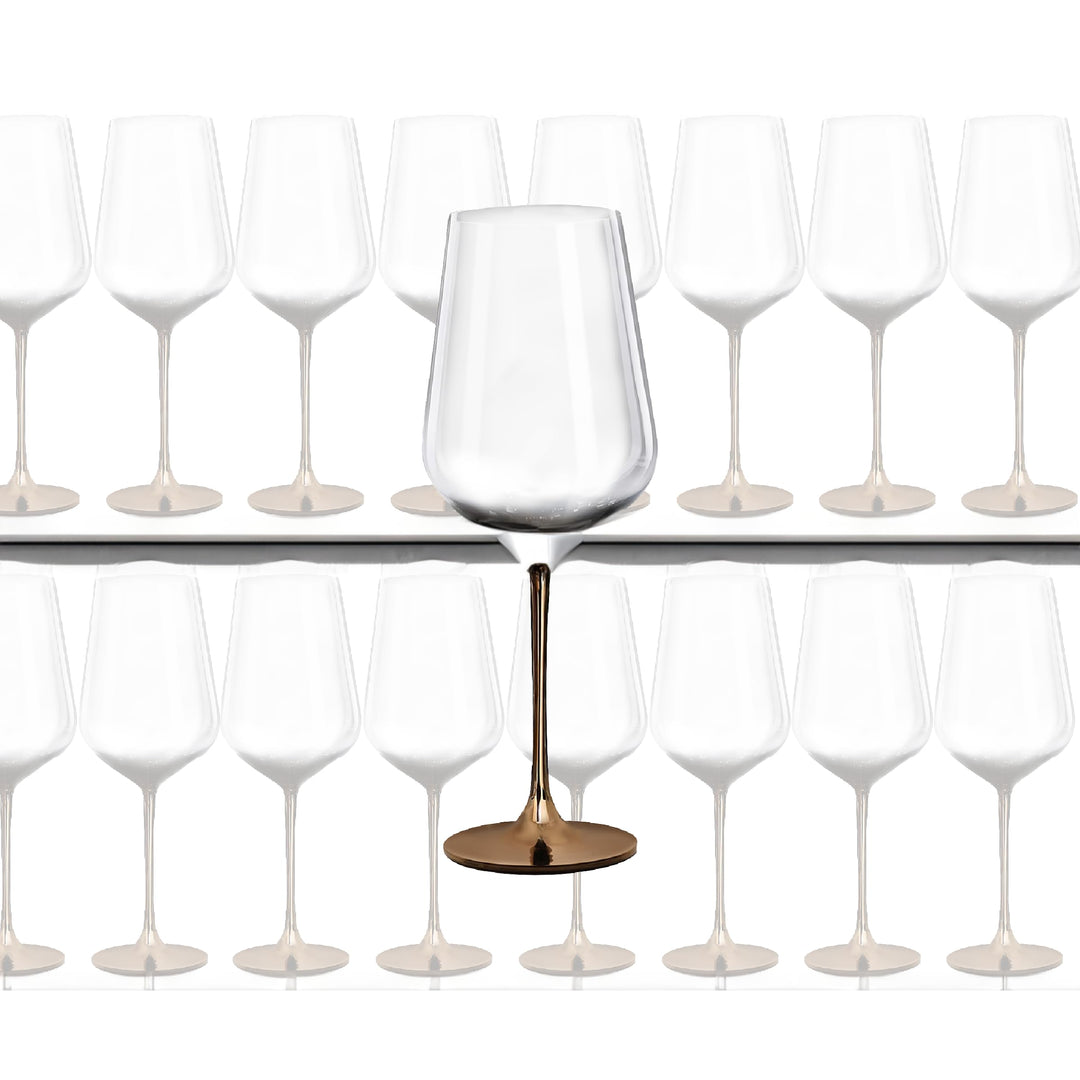 Full-Bottle Premium Artisan Copper Wine Glasses (750 mL / 25 fl. oz) (Set of 2)