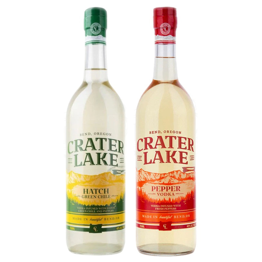 Crater Lake Green Chile Vodka and Crater Lake Mazama Pepper Vodka