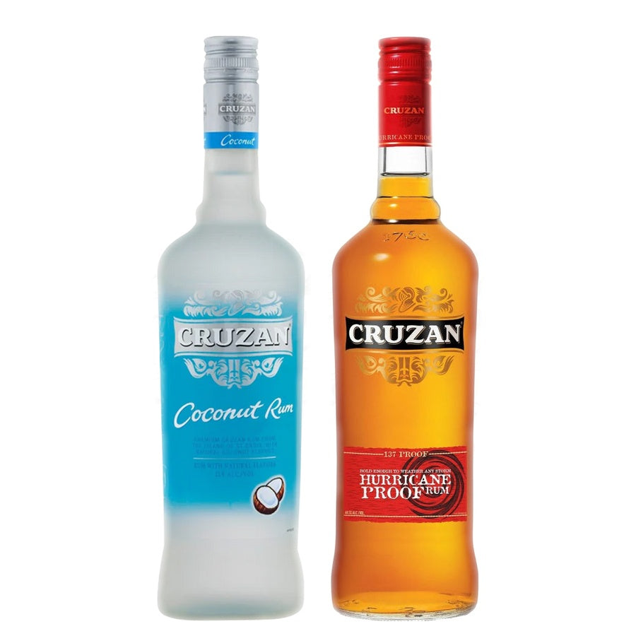 Cruzan Coconut Flavored Rum and Cruzan Hurricane Proof Rum