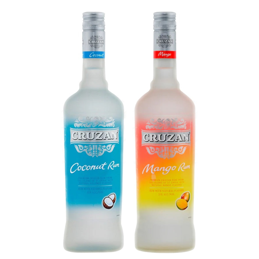 Cruzan Coconut Flavored Rum and Cruzan Mango Flavored Rum