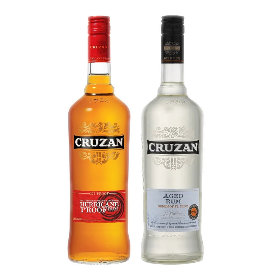 Cruzan Hurricane Proof Rum and Cruzan Light Rum Aged