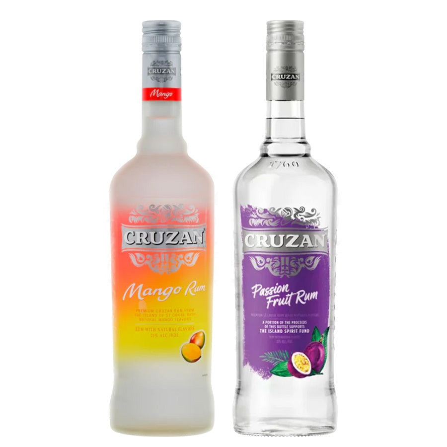 Cruzan Mango Flavored Rum and Cruzan Passion Fruit Flavored Rum