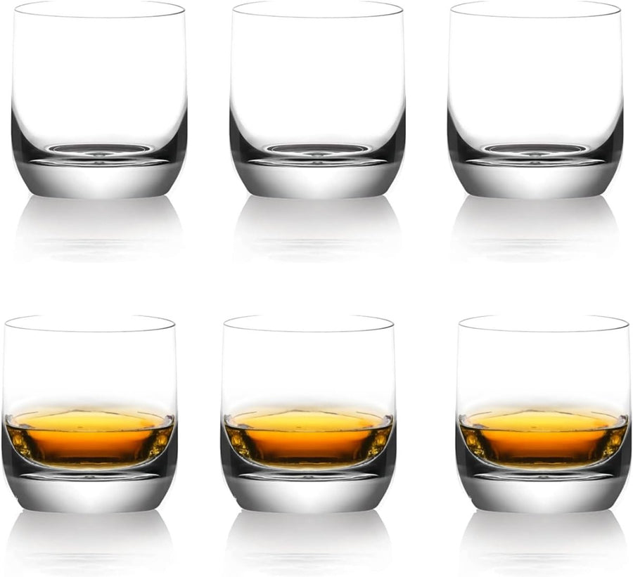 Crystal Double Rock Old Fashioned Glasses (395 mL / 13.3 fl. oz) (Set of 6) - BottleBuzz