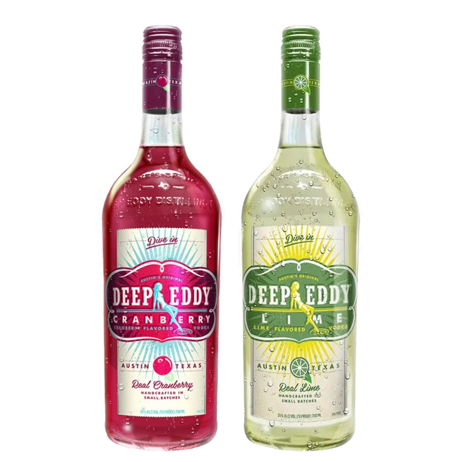 Deep Eddy Cranberry Flavored Vodka and Deep Eddy Lime Flavored Vodka