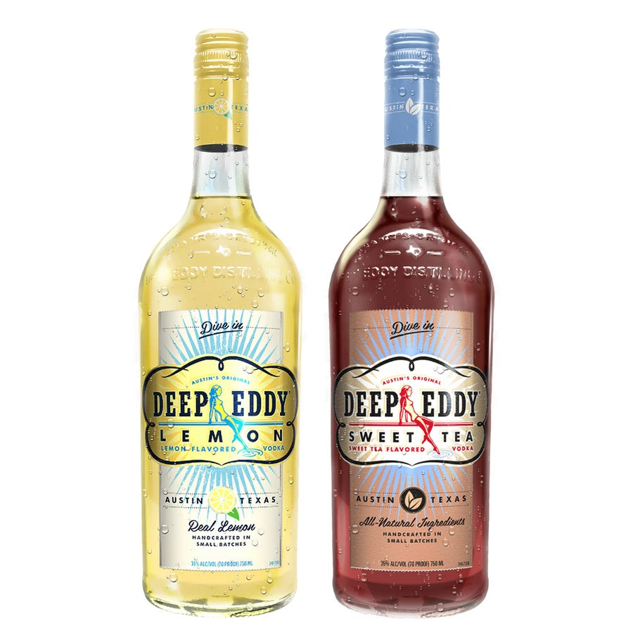 Deep Eddy Lemon Flavored Vodka and Deep Eddy Sweet Tea Flavored Vodka
