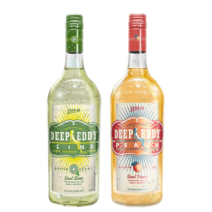 Deep Eddy Lime Flavored Vodka and Deep Eddy Peach Flavored Vodka