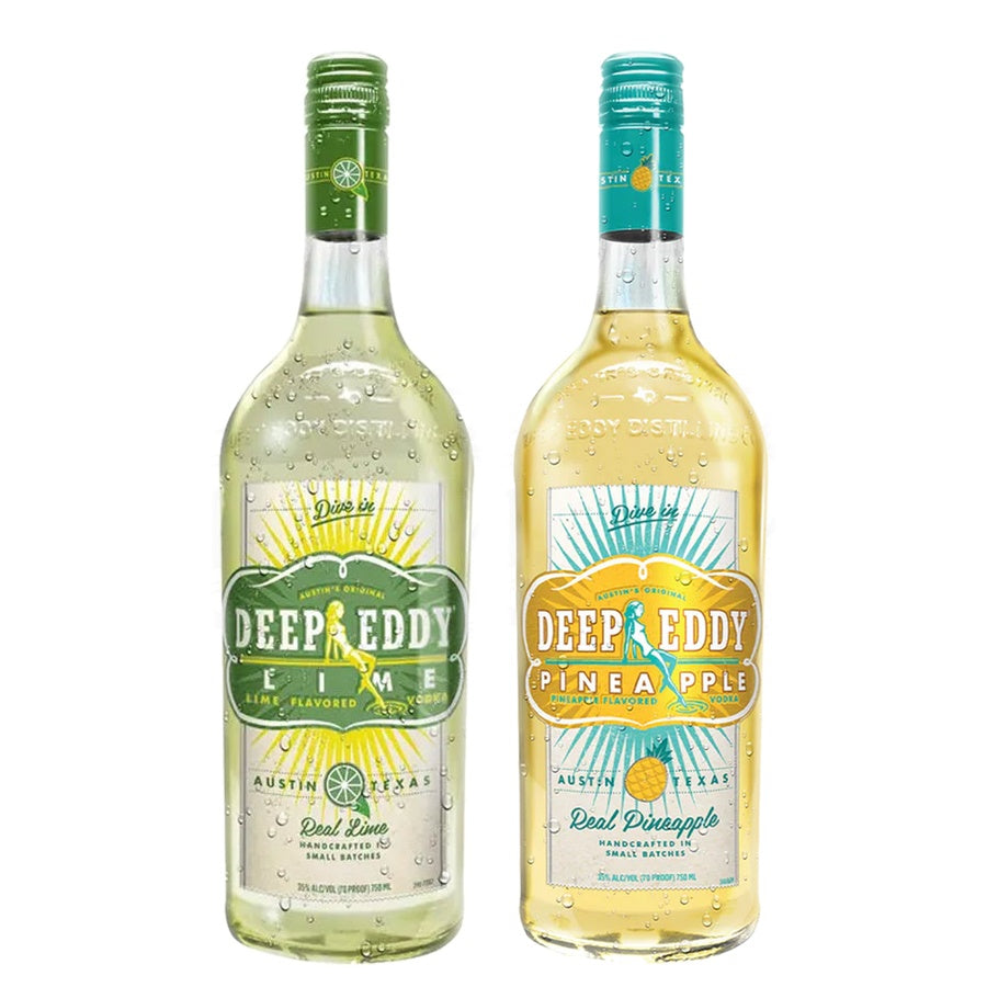 Deep Eddy Lime Flavored Vodka and Deep Eddy Pineapple Flavored Vodka