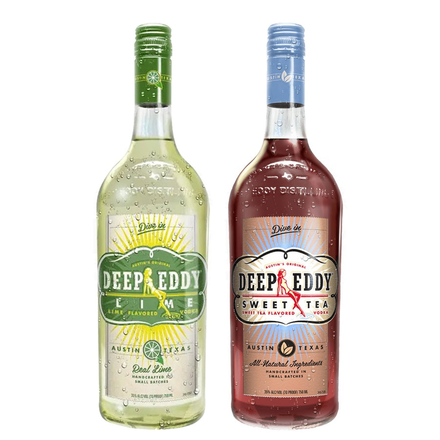 Deep Eddy Lime Flavored Vodka and Deep Eddy Sweet Tea Flavored Vodka