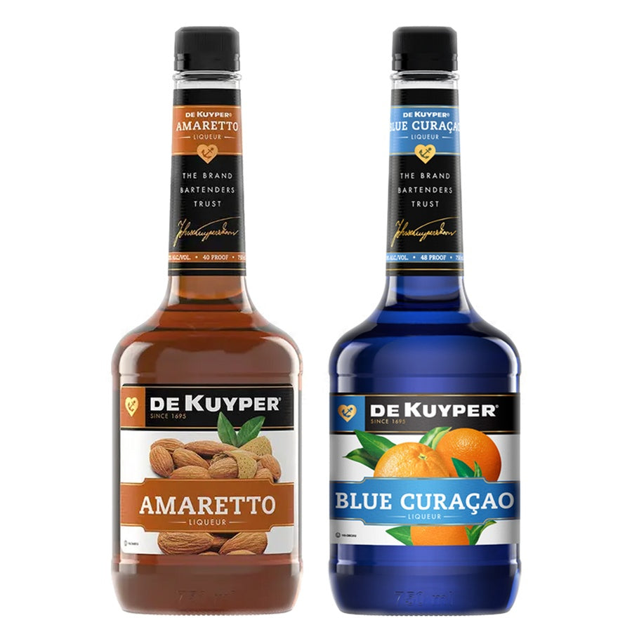 Dekuyper Amaretto and Dekuyper Curacao Blue