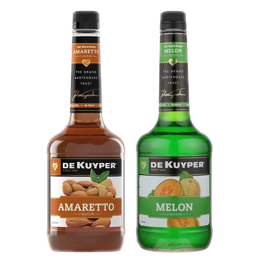 Dekuyper Amaretto and Dekuyper Melon Liqueur