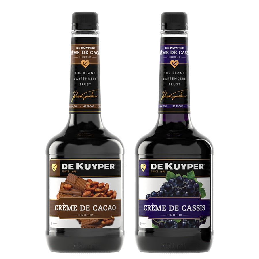 Dekuyper Creme De Cacao Dark and Dekuyper Creme De Cassis