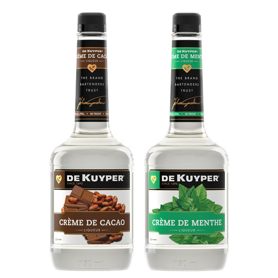Dekuyper Creme De Cacao White and Dekuyper Creme De Menthe White