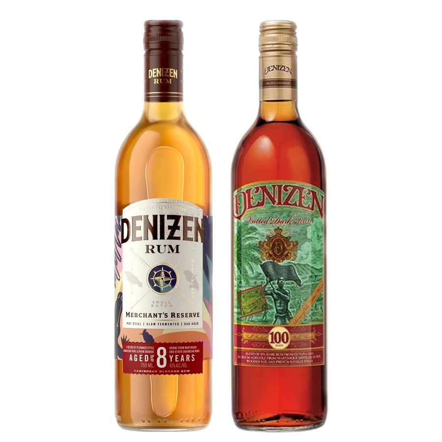Denizen Aged Rum Small Batch Merchant's Reserve 8 Yr and Denizen Dark Rum Vatted