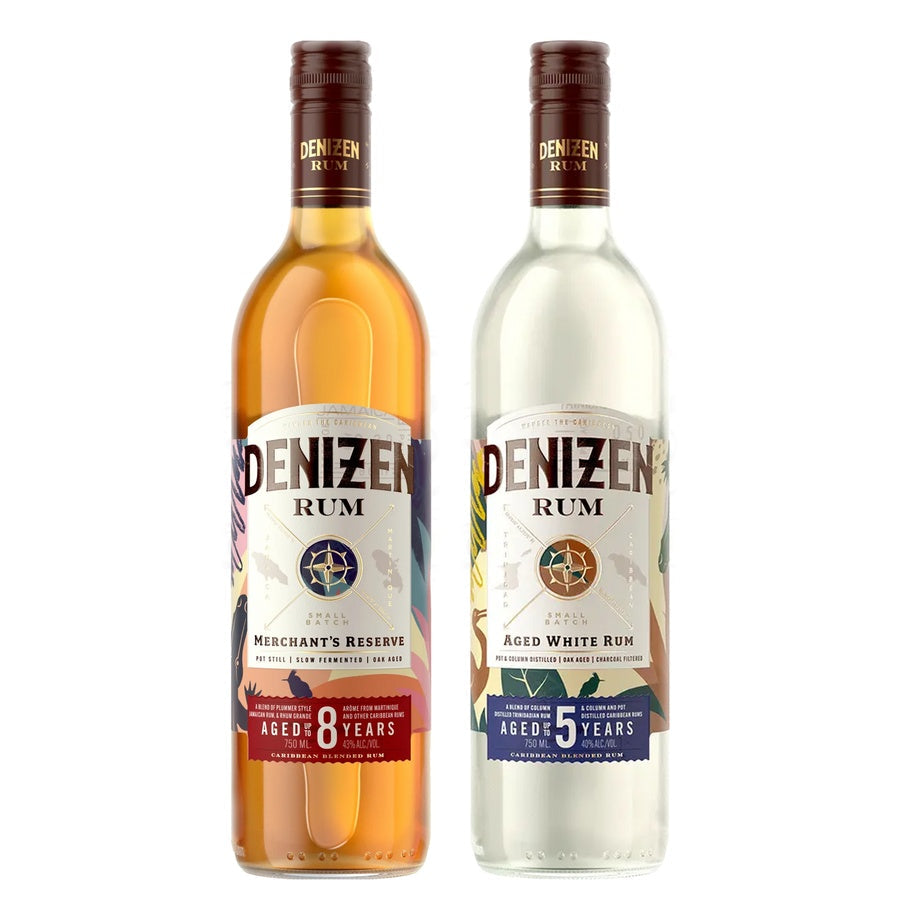 Denizen Aged Rum Small Batch Merchant's Reserve 8 Yr and Denizen Small Batch Aged White Rum 3 Yr
