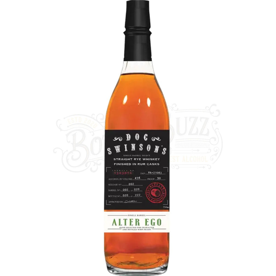 Doc Swinson's Rye Whiskey - BottleBuzz