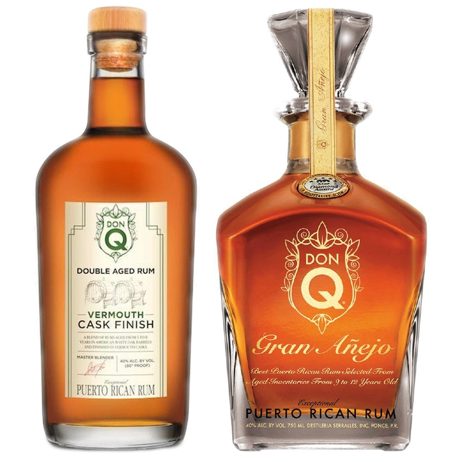 Don Q Double Aged Rum Vermouth Cask Finish and Don Q Grand Anejo Rum