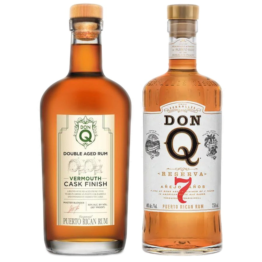 Don Q Double Aged Rum Vermouth Cask Finish and Don Q Reserva 7 Year Old Rum