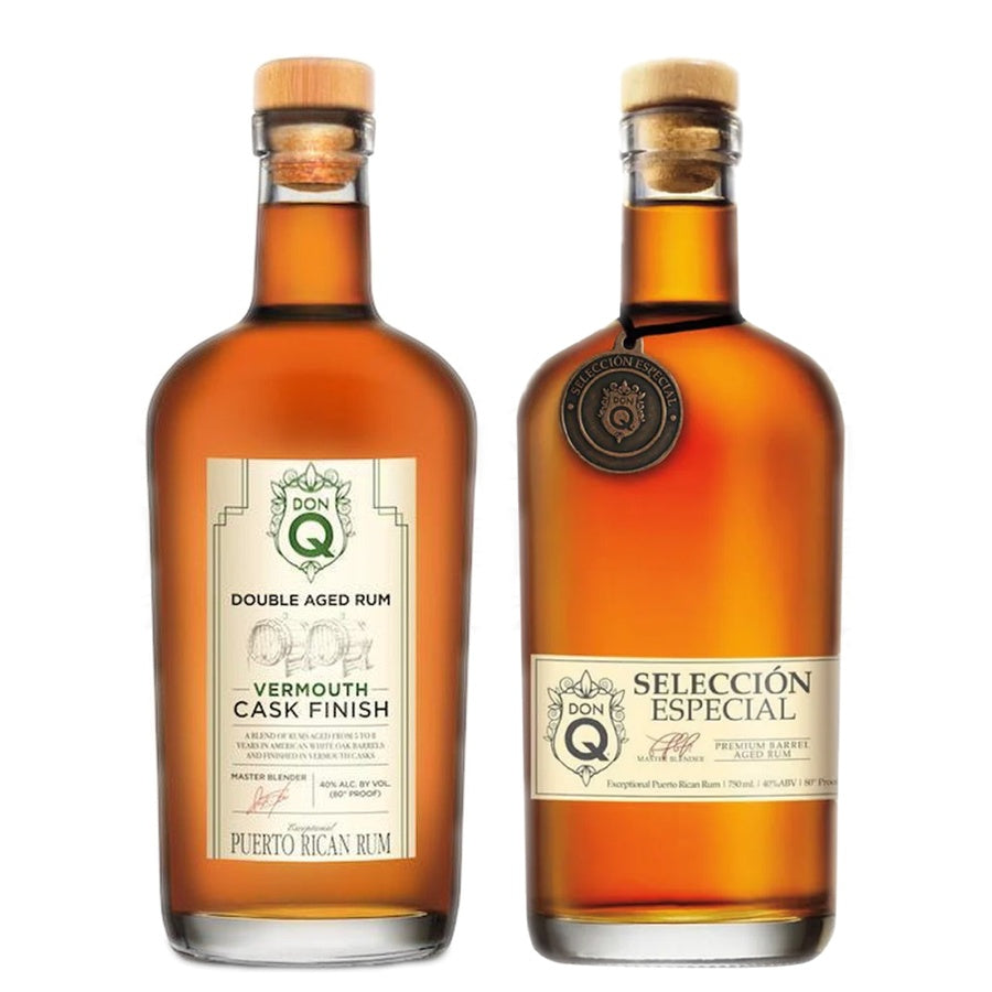 Don Q Double Aged Rum Vermouth Cask Finish and Don Q Select Esp Dist Blend Rum